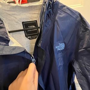 Like new navy Northface rain jacket